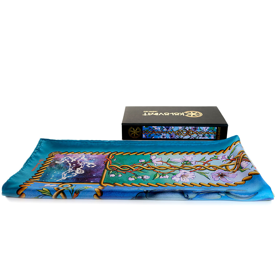 Pamper your loved one with the gift of 'Creation N5' luxurious silk scarf from PSICHORA.