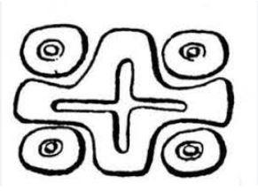 Ancient Mayan swastika symbol.