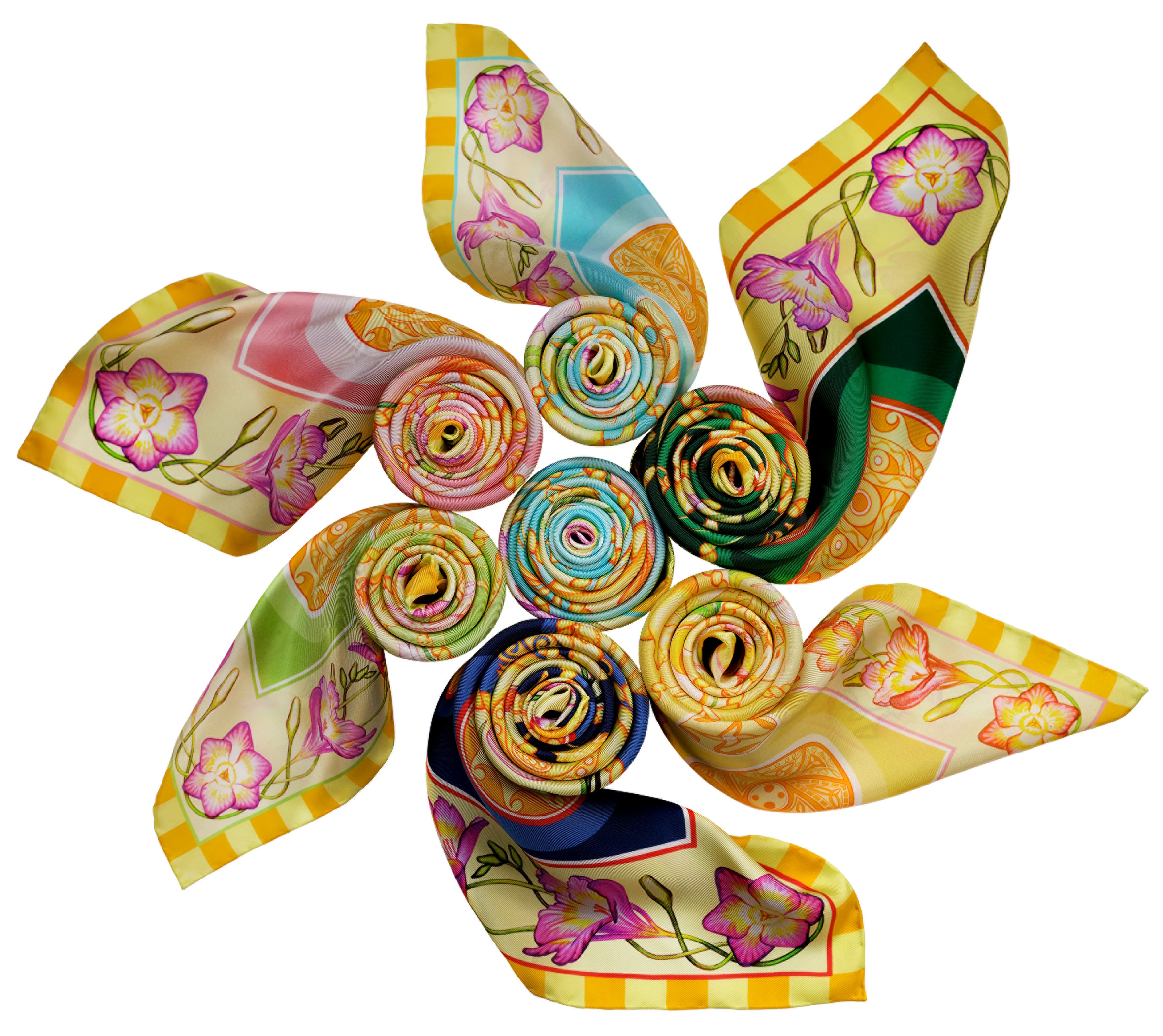 Designed in Australia the Skies pure silk scarf collection by PSICHORA.