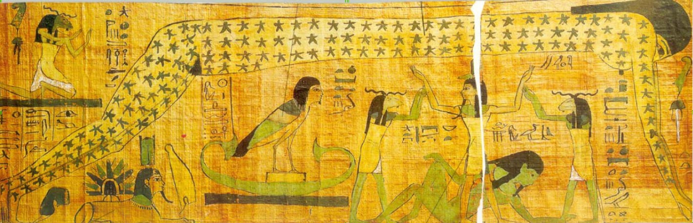 An ancient Egyptian papyrus depicted the UFO landed on the Sphynx. 