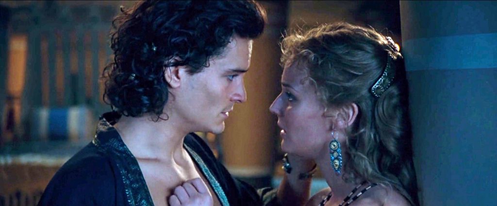 The screen-shot of the Troy movie episode.