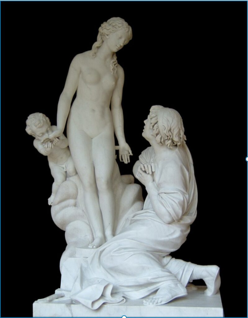 Pygmalion & Galatea - the sculpture work by Etienne Falconet.