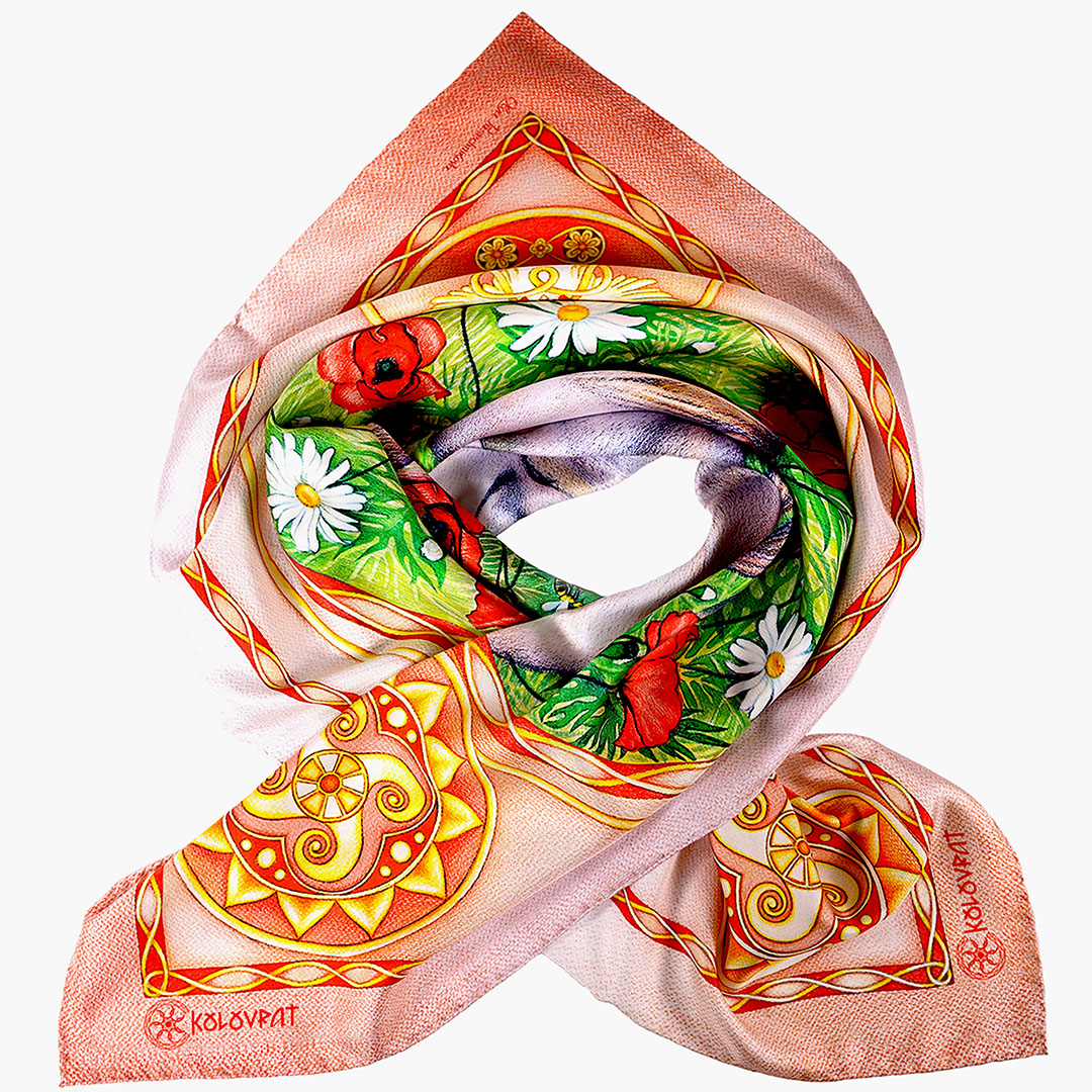 The beauty of this exquisite floral pink silk scarf instantly elevates your look. Hand made in Italy, this scarf infuses you with vibes of warmth, elegance, and a touch of romance. Designed in AU.